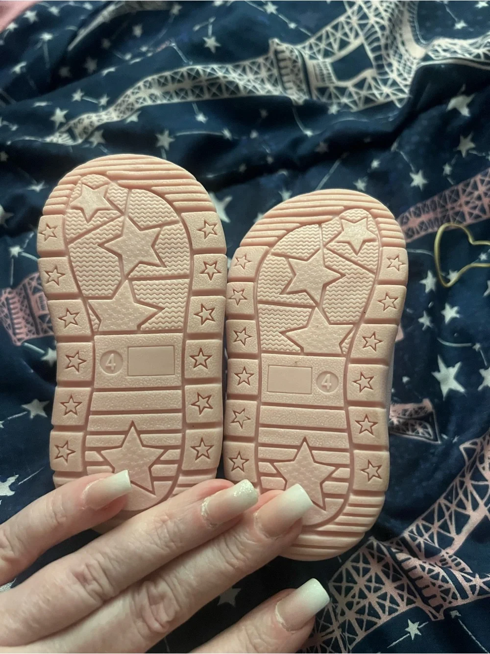 Carter's Pink Heart-Print Baby Walker Boots